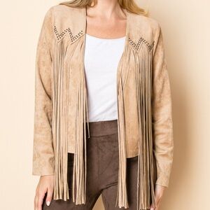 Boho Suede Fringe Jacket